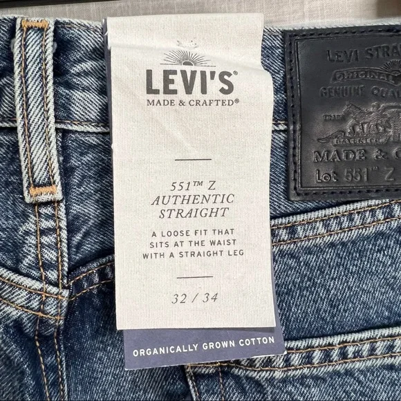 Levi’s Made & Crafted 551Z Authentic Straight Fit Jean In Pacific Crest - Picture 7 of 10
